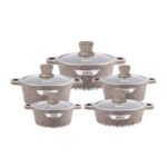 سێتی مەنجەڵی گرانێت 10 پارچە ZANO-1045